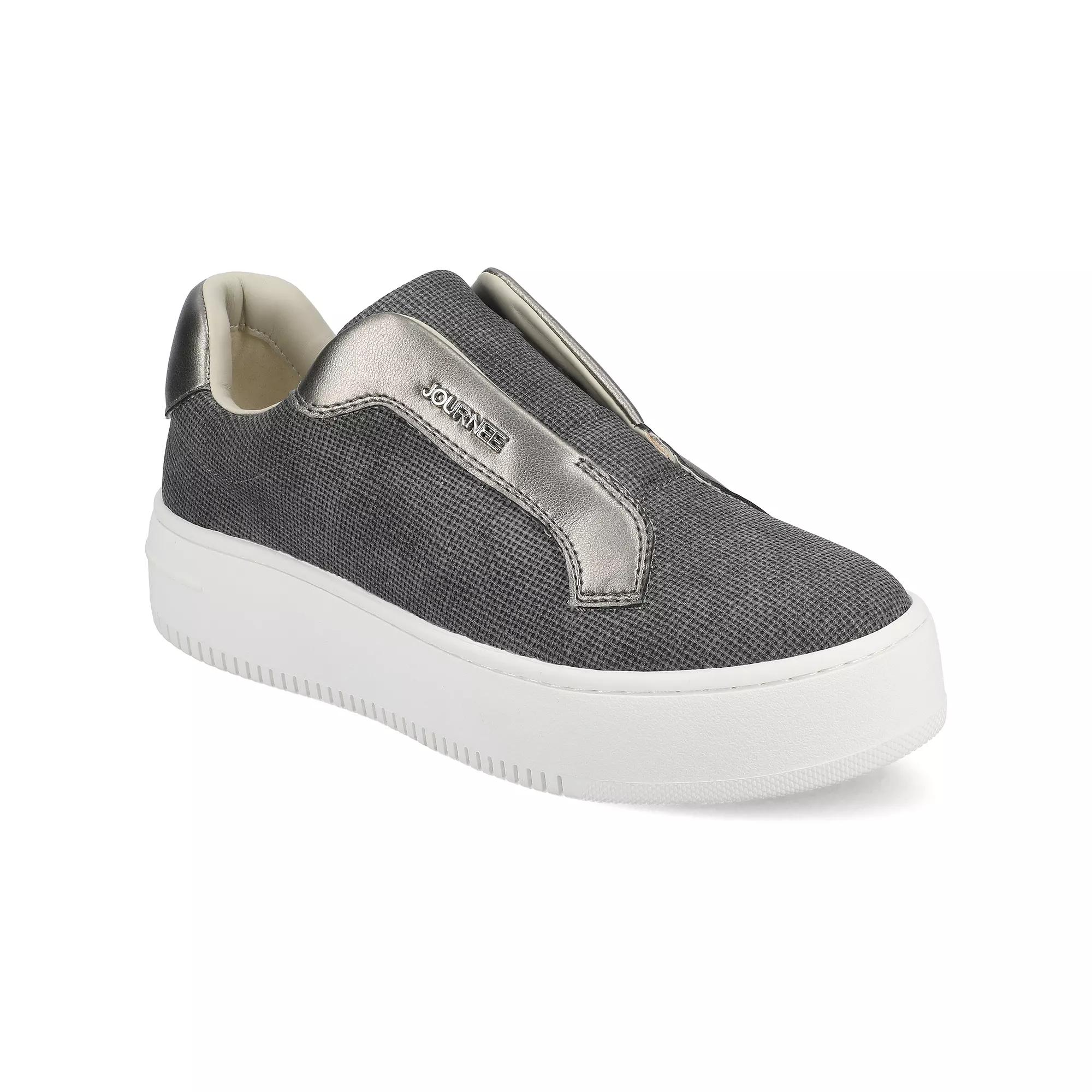 Journee Collection Pheobe Women's Slip-On Sneakers, Size: 8.5, Grey Product Image