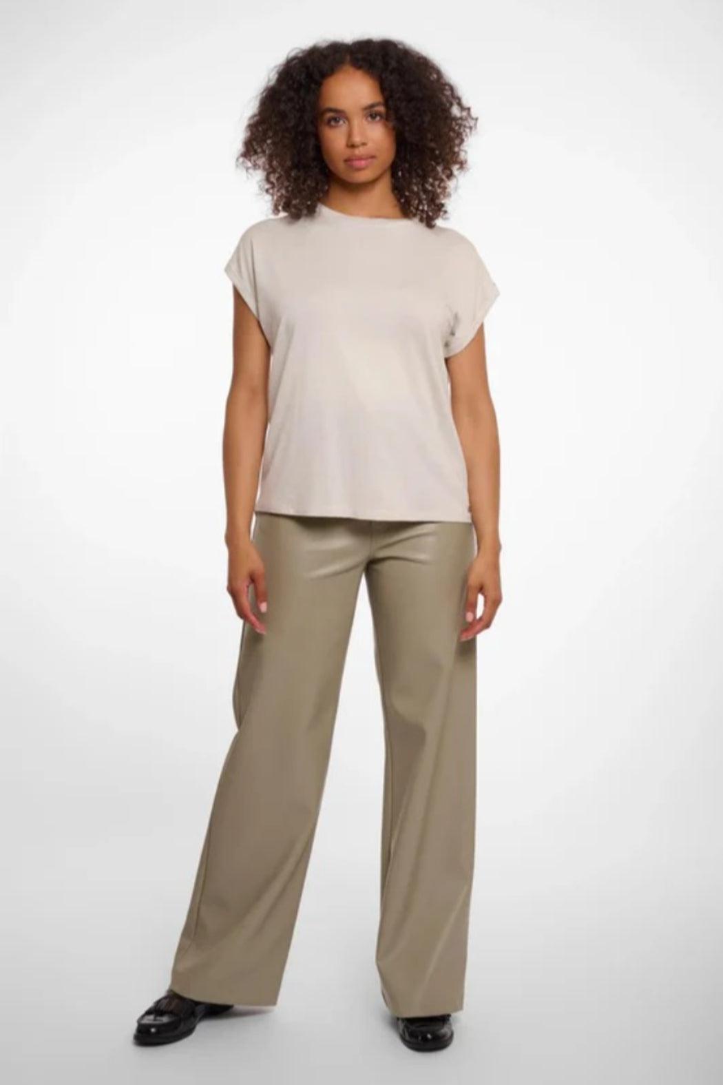 Cap Sleeve Top Snow White Product Image