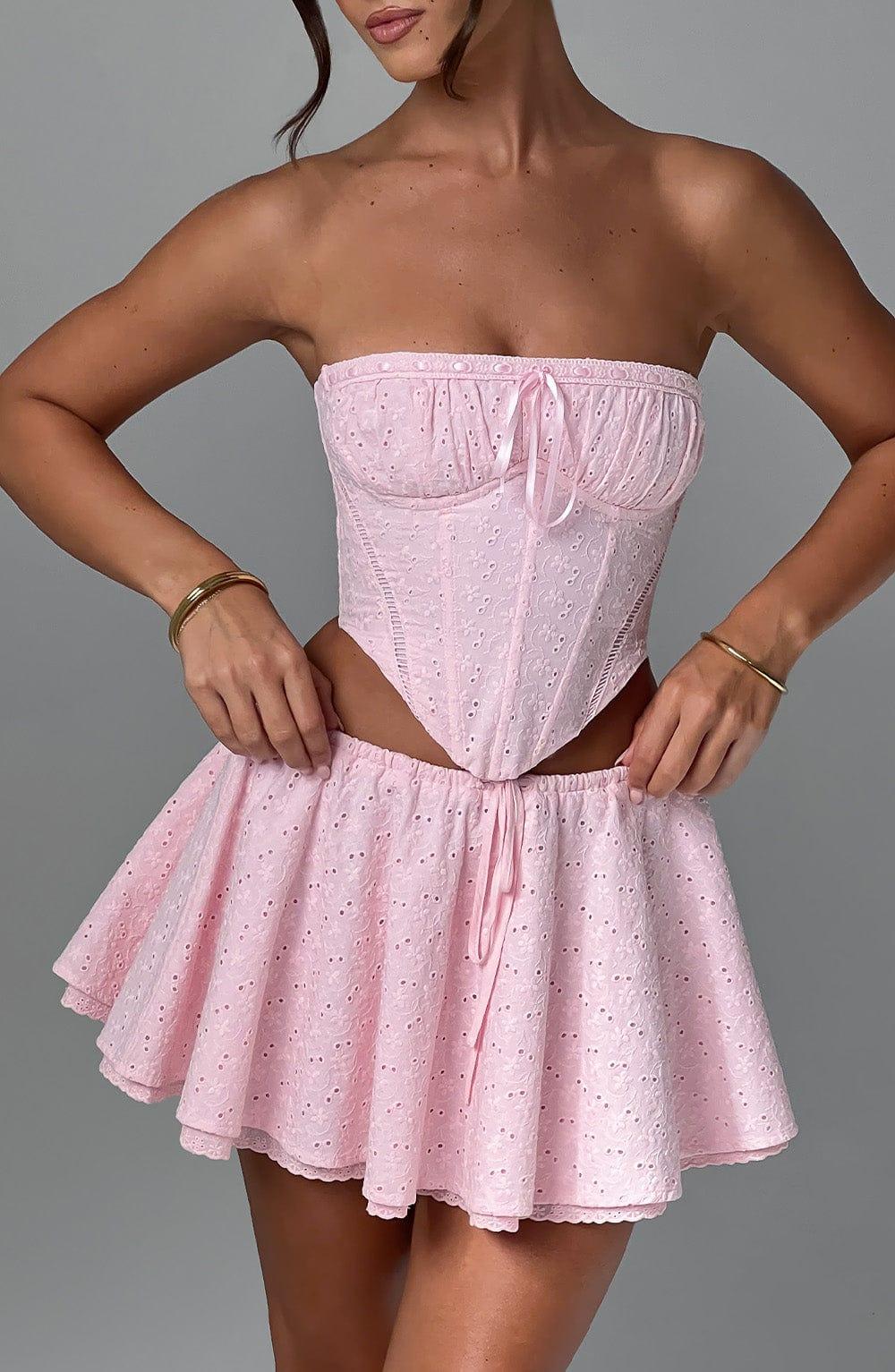 Winnie Mini Skirt - Blush Product Image