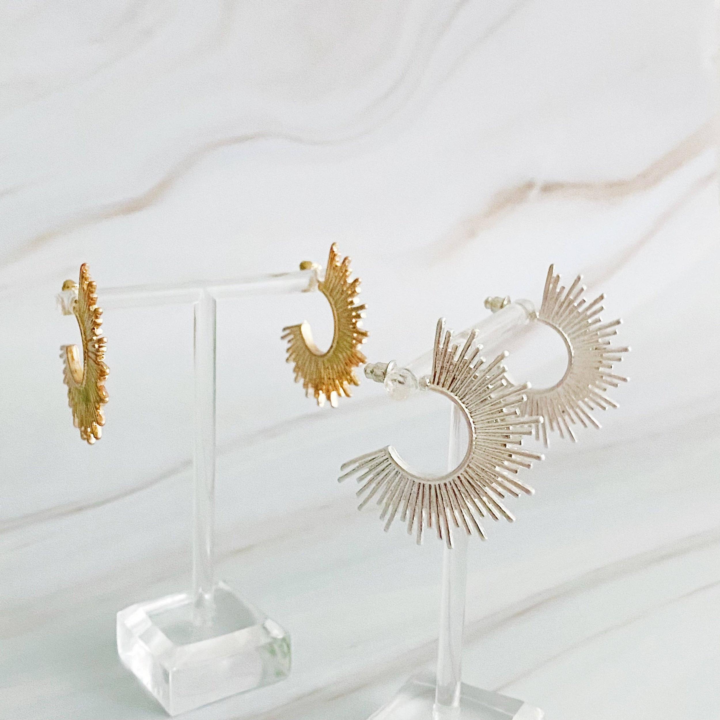 Pharaoh Half Hoop Earrings Product Image