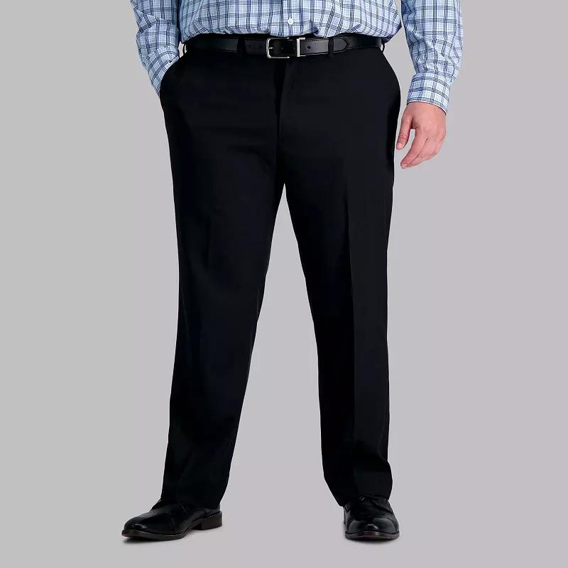 Big & Tall Haggar® Premium Comfort Straight-Fit Flat-Front Dress Pants, Men's,  Product Image