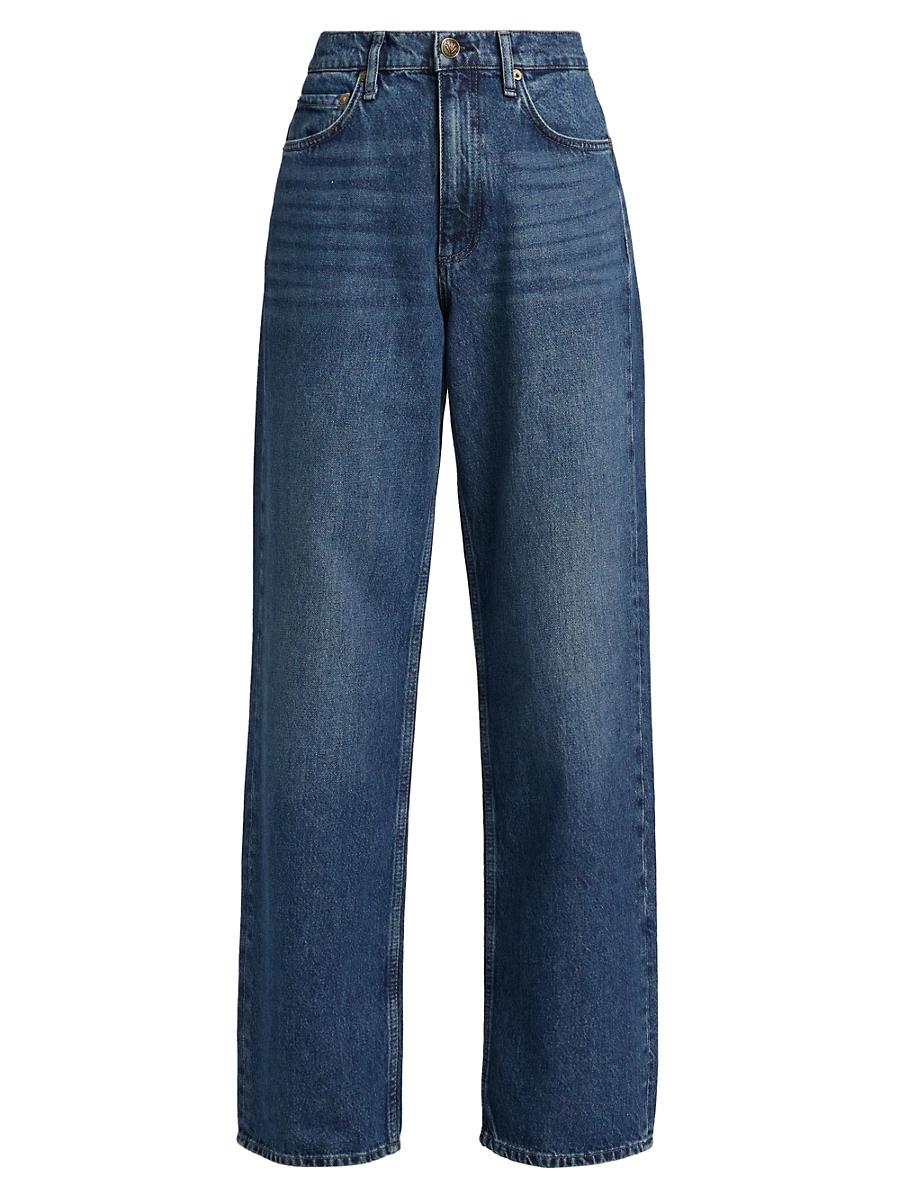 Womens Shea High-Rise Relaxed Straight-Leg Jeans Product Image