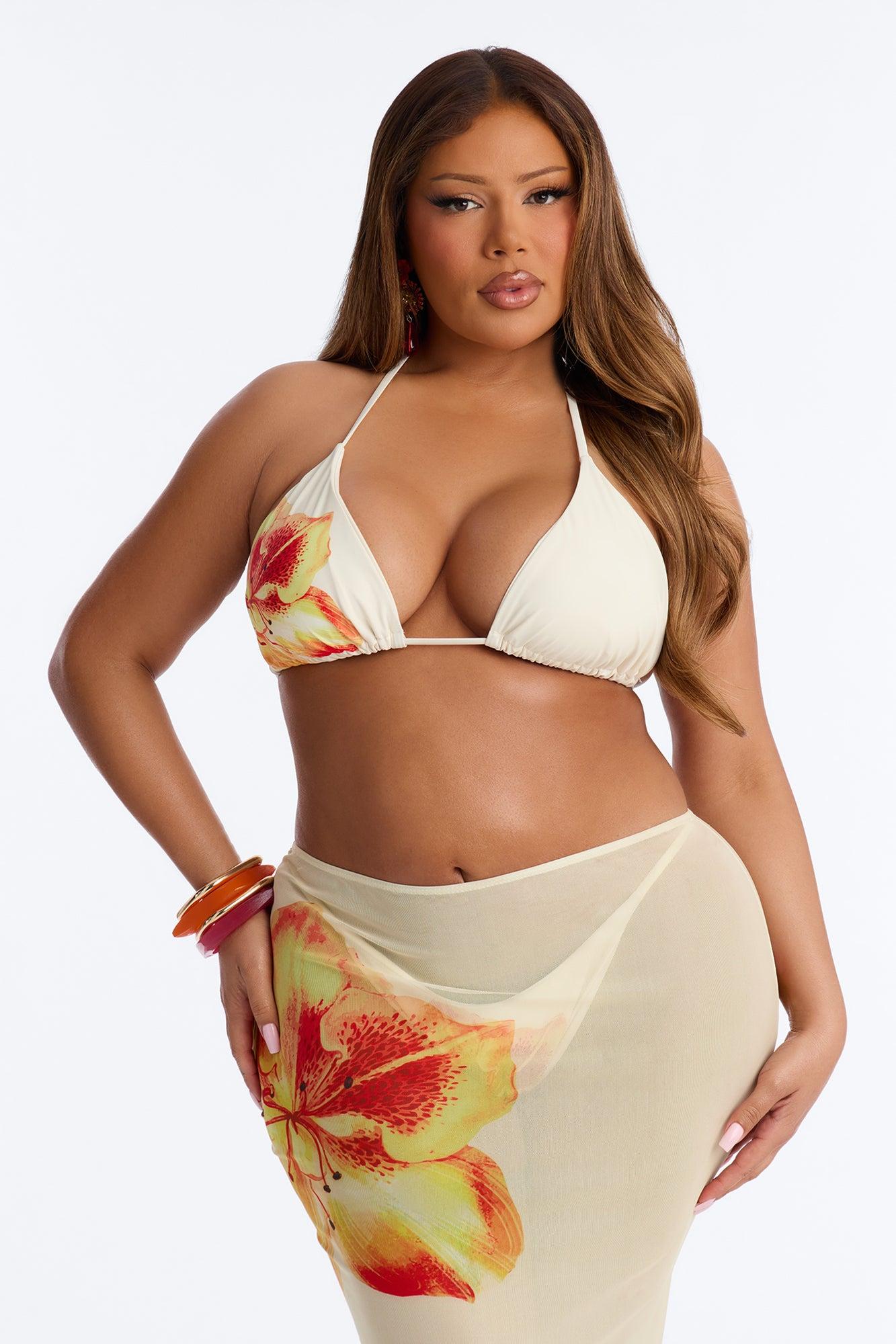 Through It All Bikini And Sarong - Ivory Female Product Image