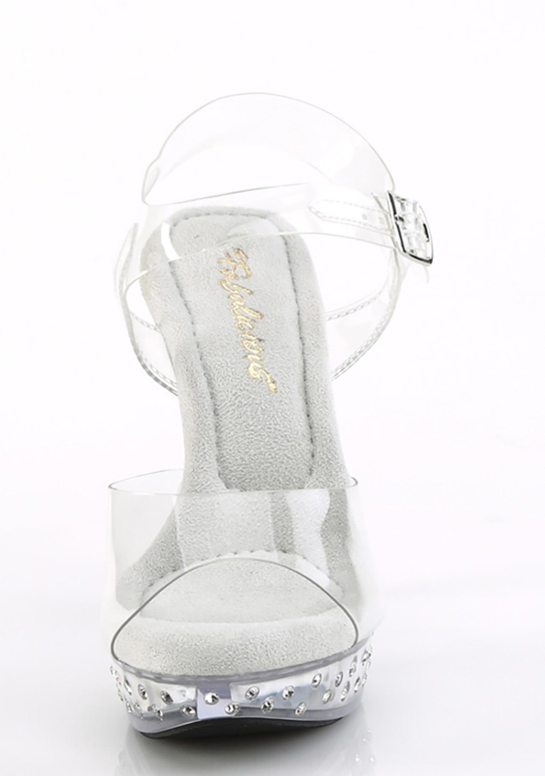 Fabulicious Cocktail-508 Platform Heels - Silver Product Image