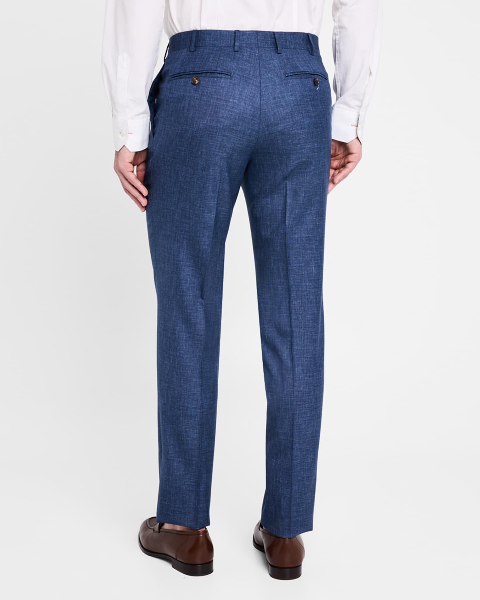 Men's Melange Wool Dress Pants Product Image
