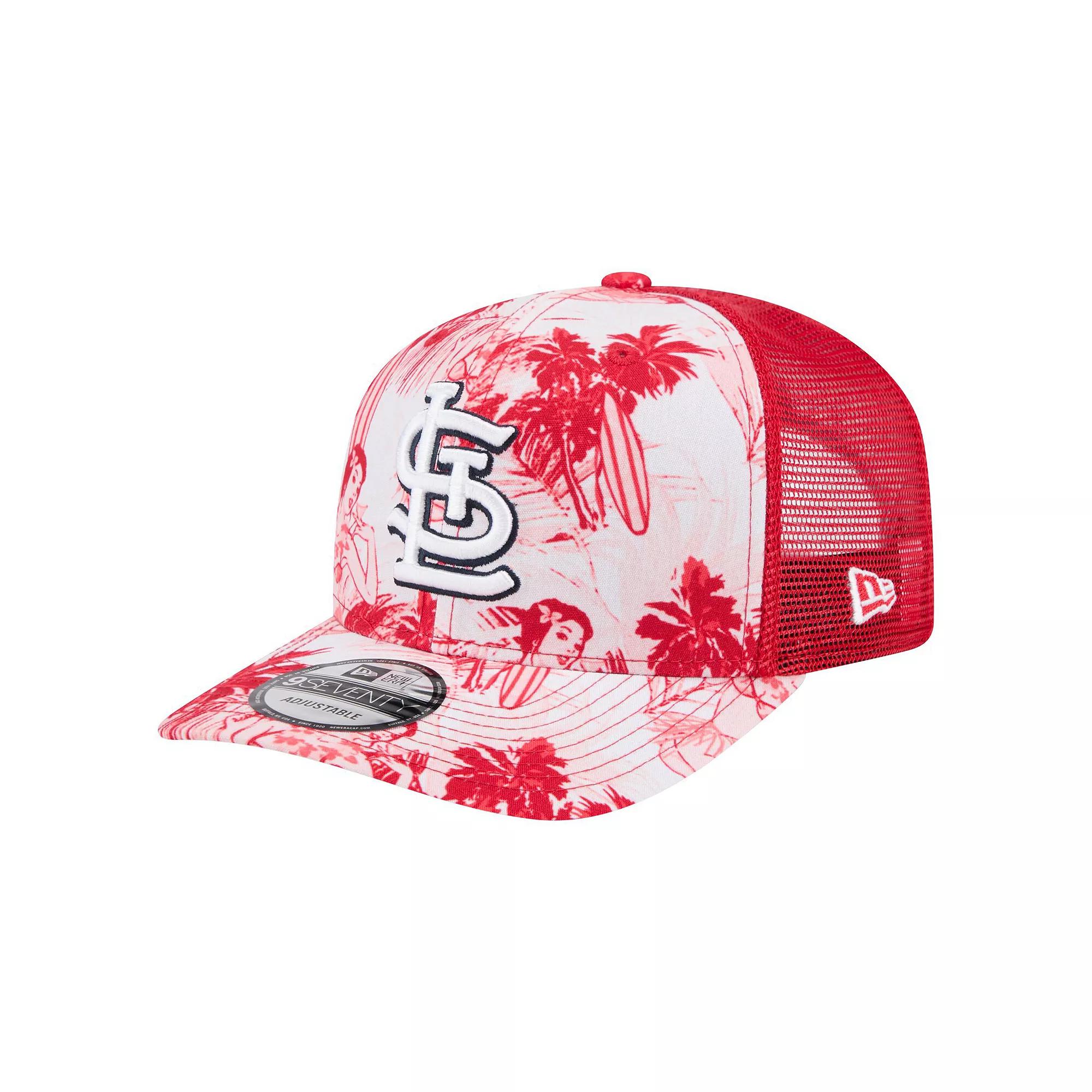Men's New Era Red St. Louis Cardinals Hula Trucker 9SEVENTY Adjustable Hat Product Image