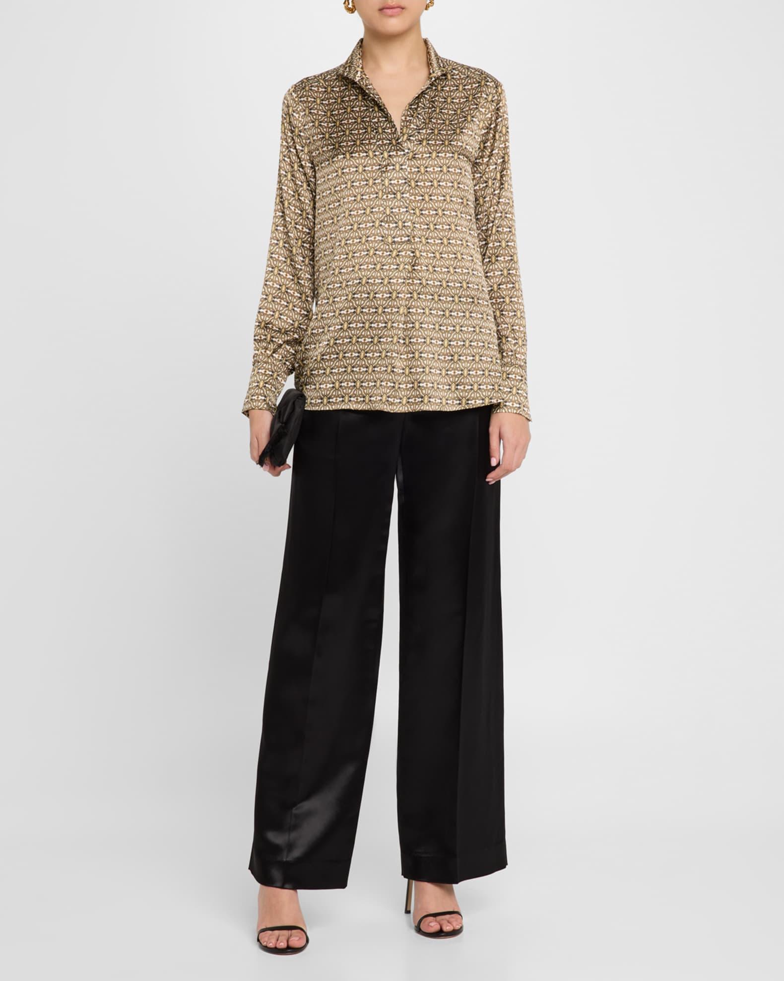 Natedea Printed Silk Blouse Product Image