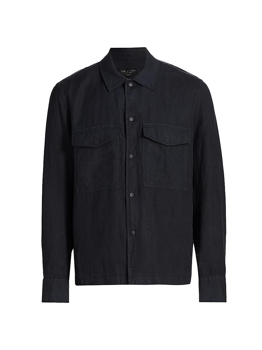 Mens Angus Linen Shirt Jacket Product Image