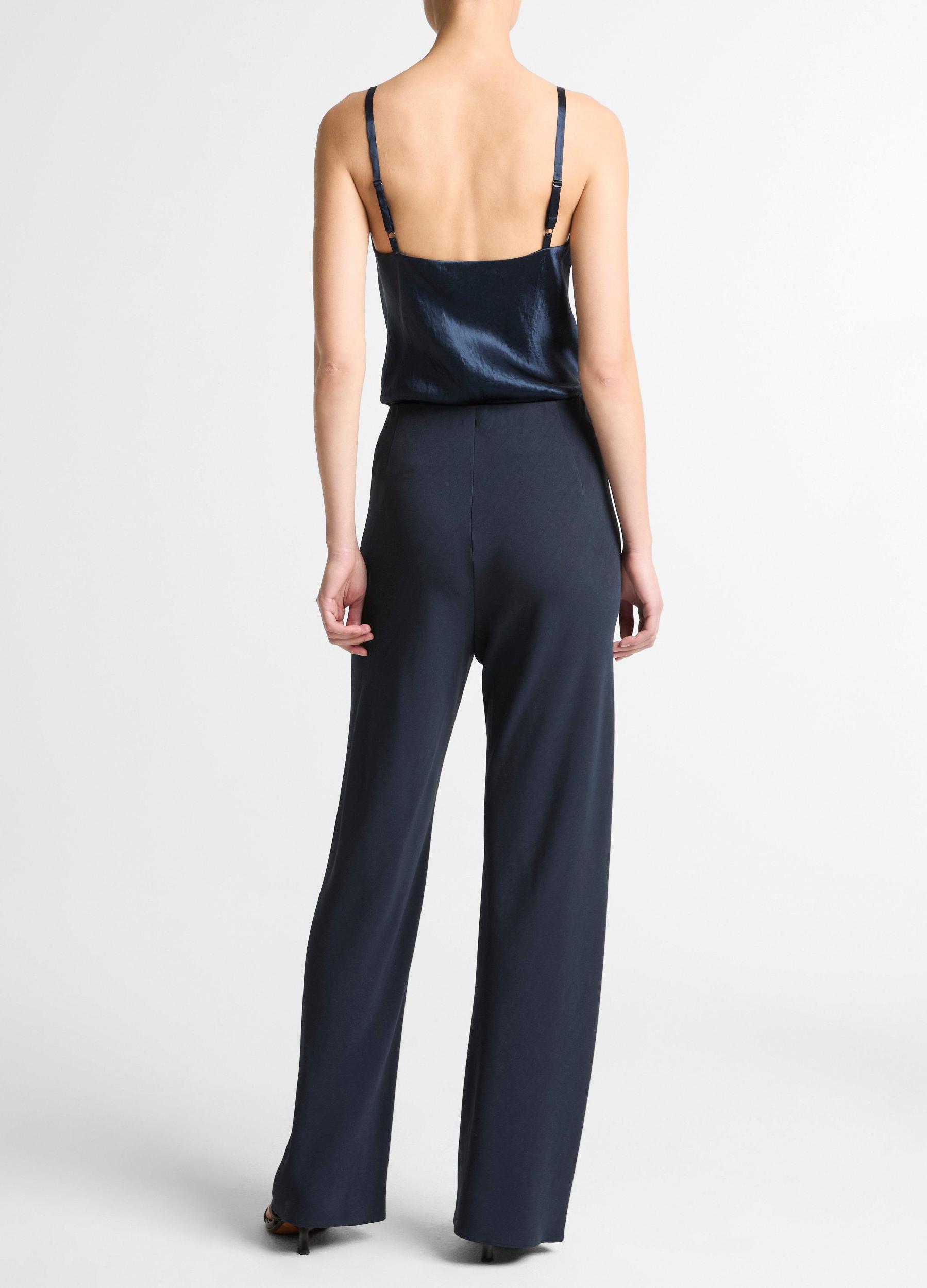 Colette High-Rise Cotton & Linen-Blend Bias Pant Product Image
