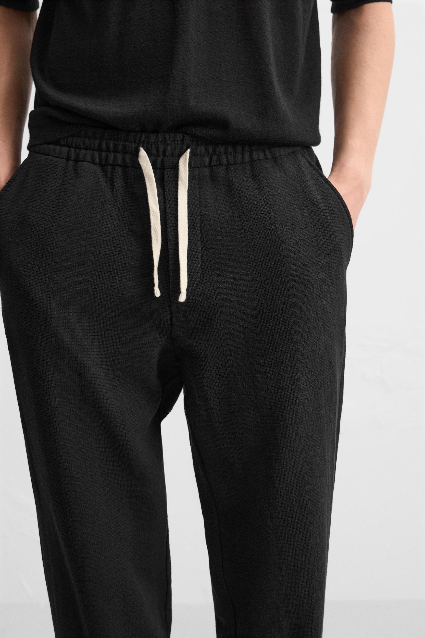 GEOMETRIC JACQUARD PANTS Product Image