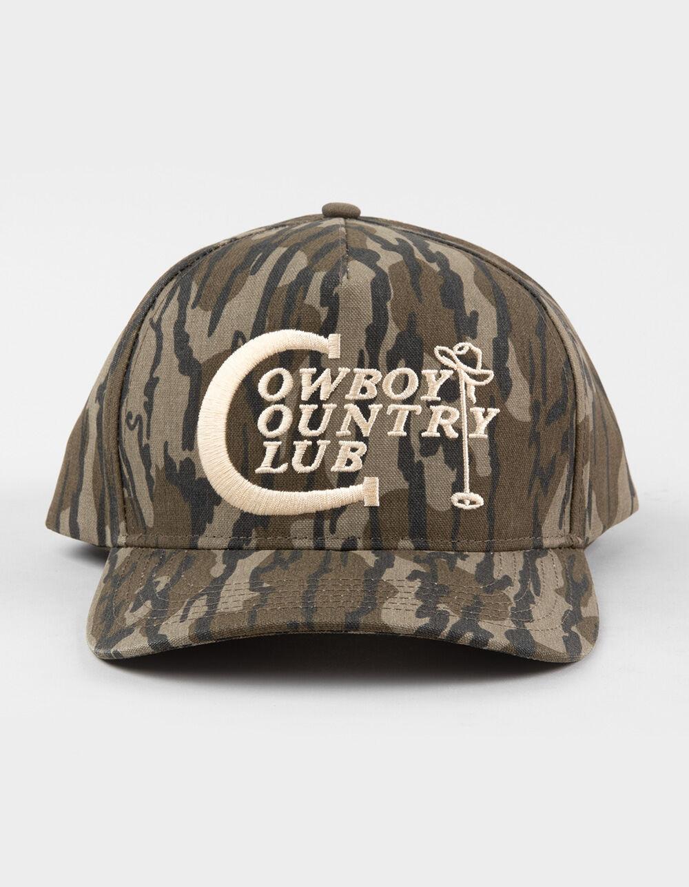 SENDERO PROVISIONS CO. Cowboy Country Club Snapback Hat - CAMO GREEN Product Image