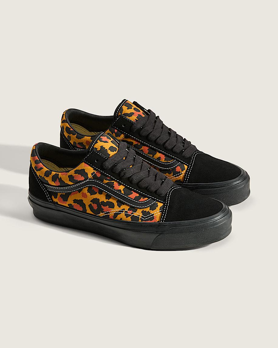 Premium Old Skool Shoe in Orange Leopard / Black| Vans US Product Image