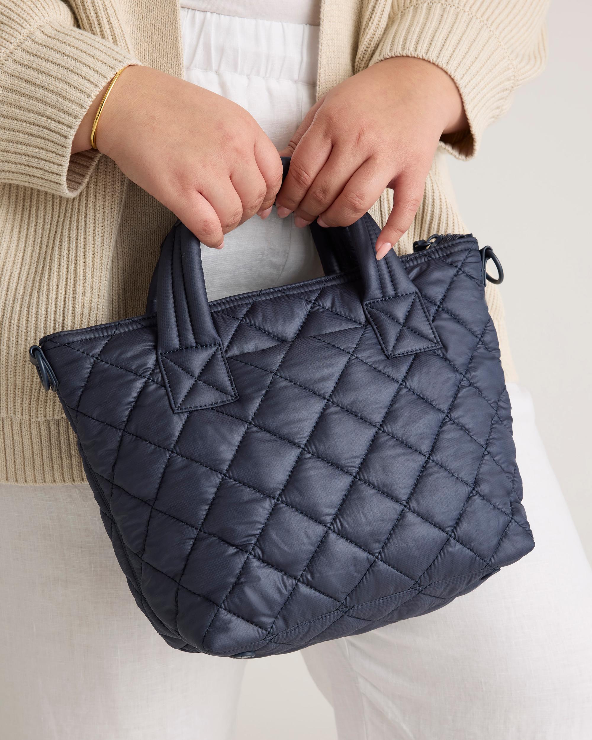 Quince | Women's Transit Quilted Small Crossbody Tote Recycled Polyester Product Image