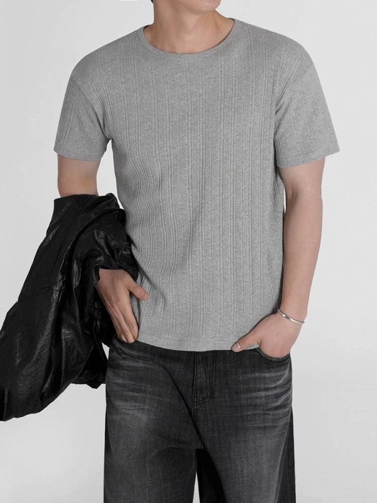 RT No. 18606 VERTICAL KNIT SHORT SLEEVE Product Image