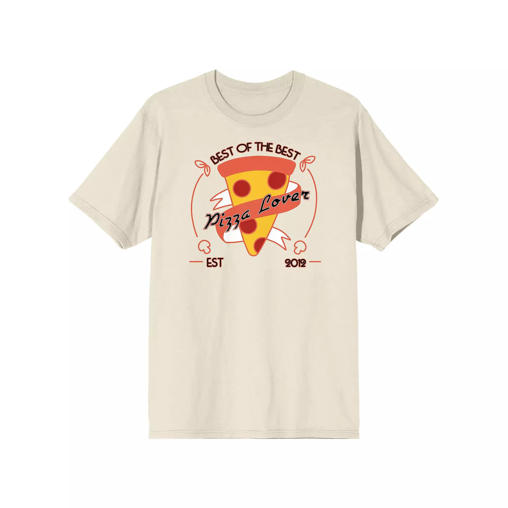 Men's Best of the Pizza Lovers Tee, Size: Medium, Off White Product Image