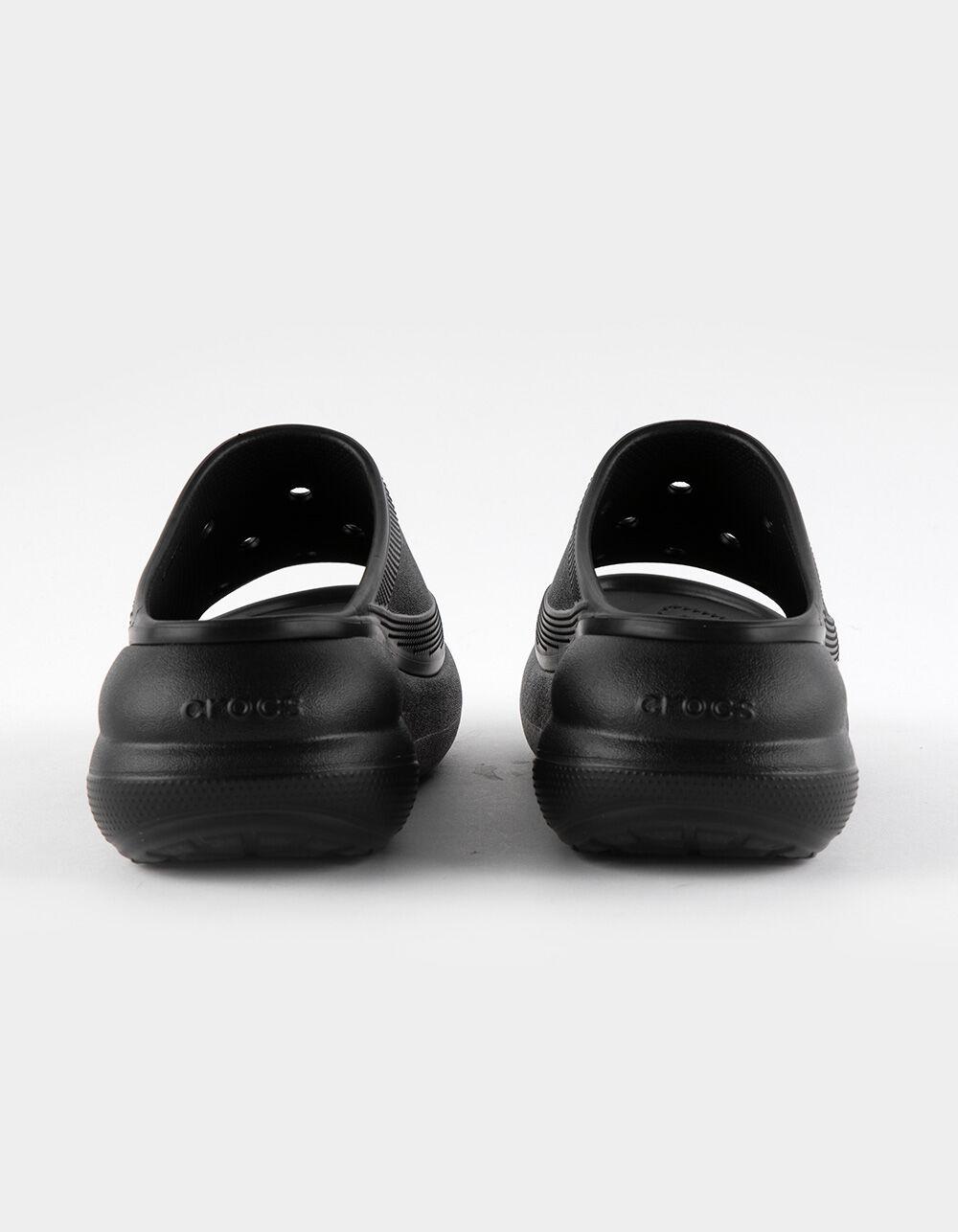 CROCS Classic Crush Womens Slide Sandals - BLACK Product Image