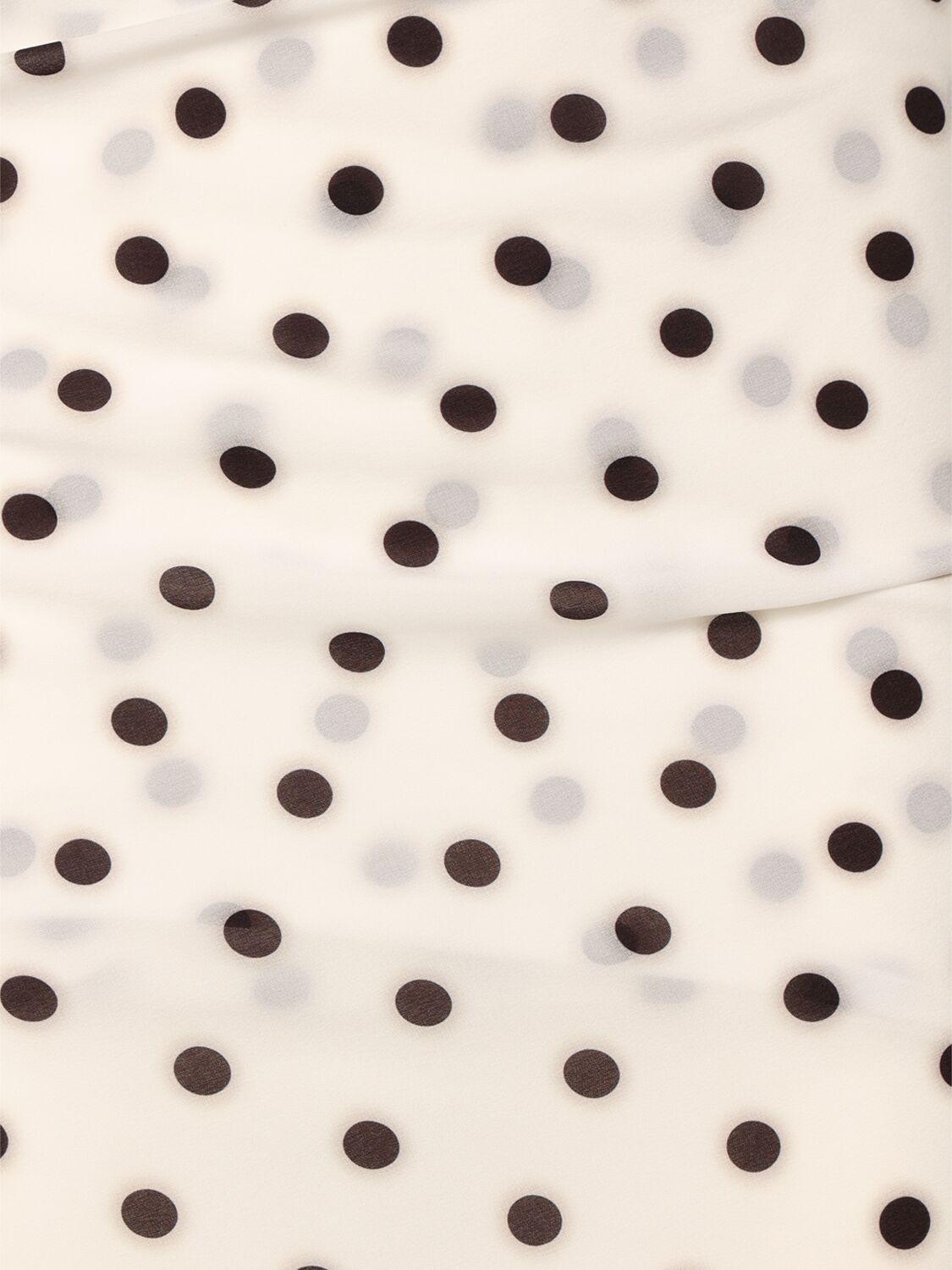 JACQUEMUS Women Rita Pois Long Dress In White Product Image