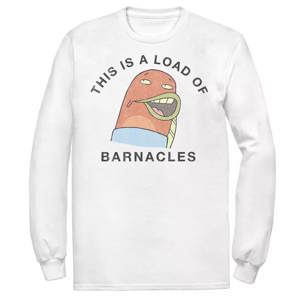 Men's SpongeBob SquarePants A Load Of Barnacles Tee, Size: Large, White Product Image