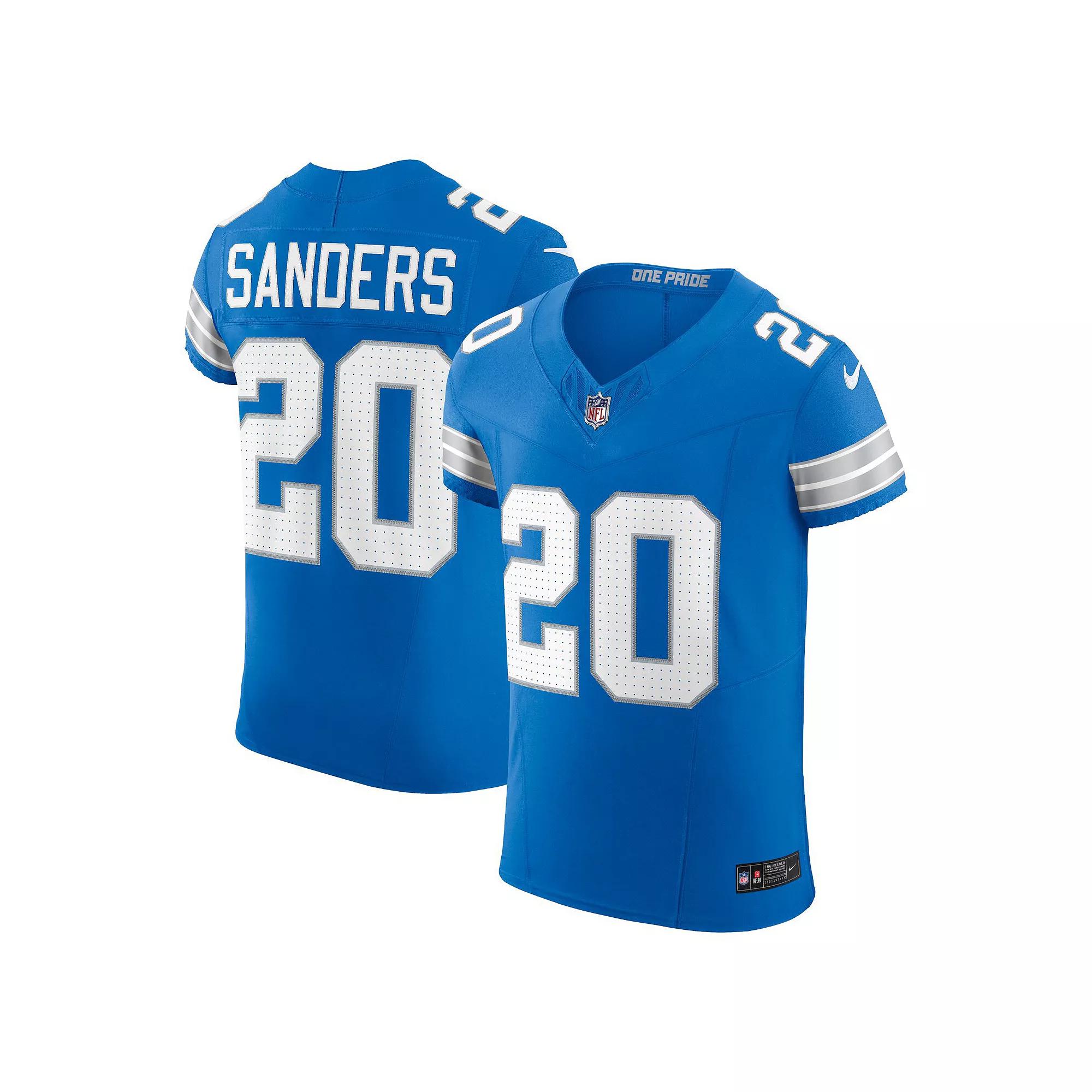 Men's Nike Barry Sanders Blue Detroit Lions Retired Player Vapor F.U.S.E. Elite Jersey,  Product Image