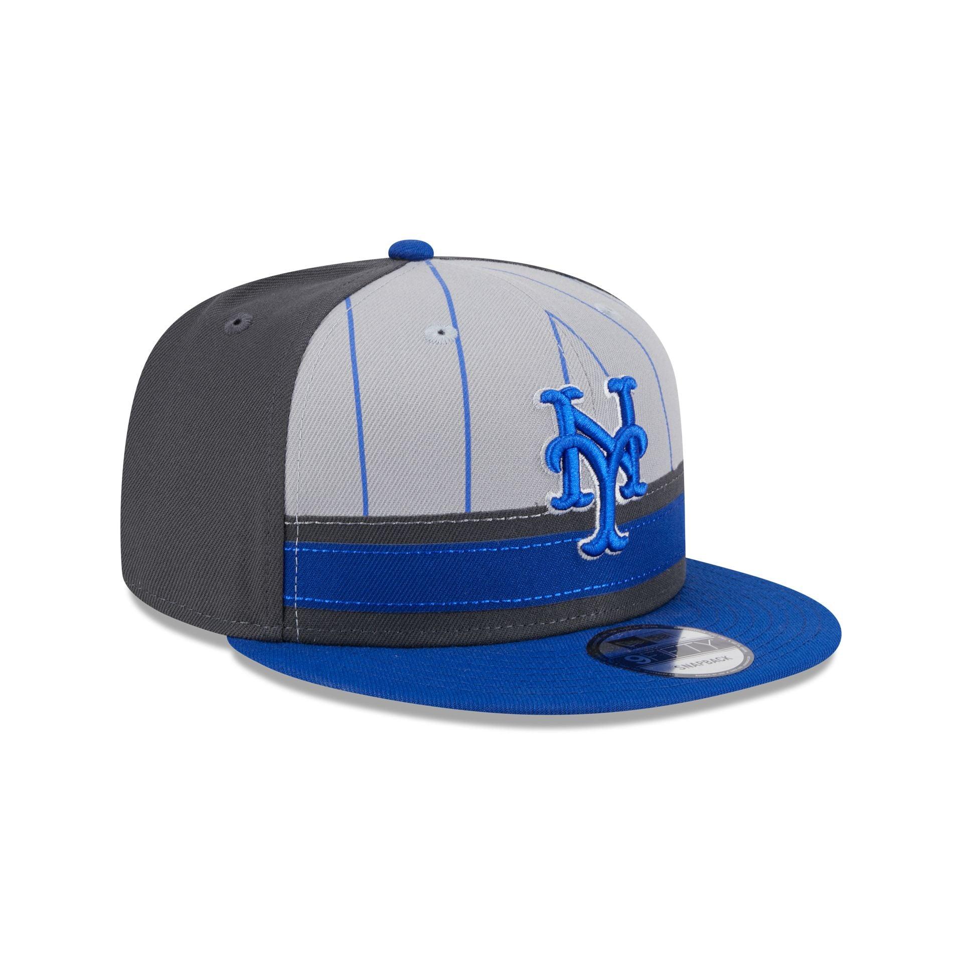 New York Mets 2025 Batting Practice Gray 9FIFTY Snapback Hat Male Product Image