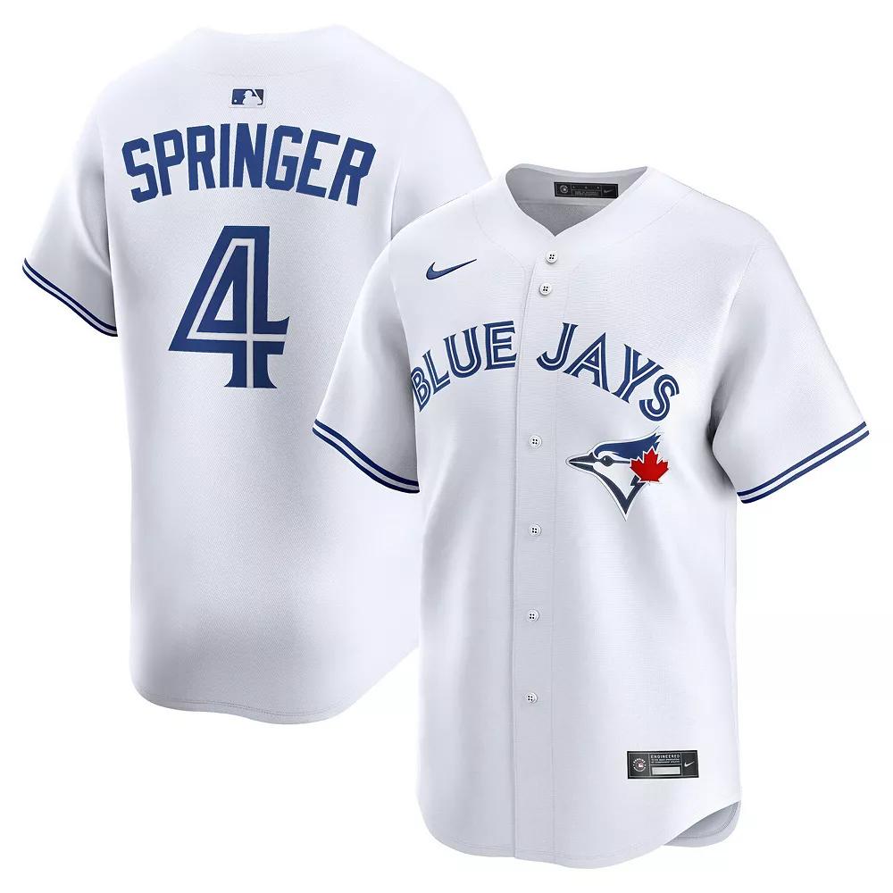 Men's Nike George Springer White Toronto Blue Jays Home Limited Player Jersey, Size: Small, Jay White Product Image