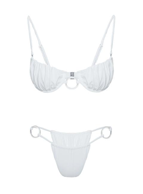 Talija Ring Bikini Bottoms White Product Image