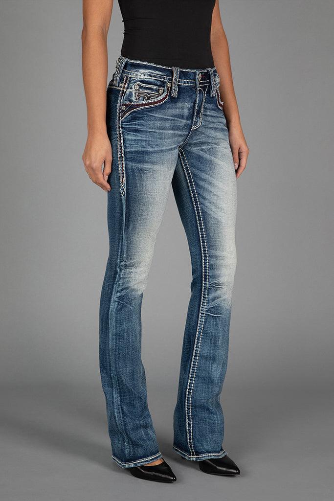 Peacoat Bootcut Jeans Product Image