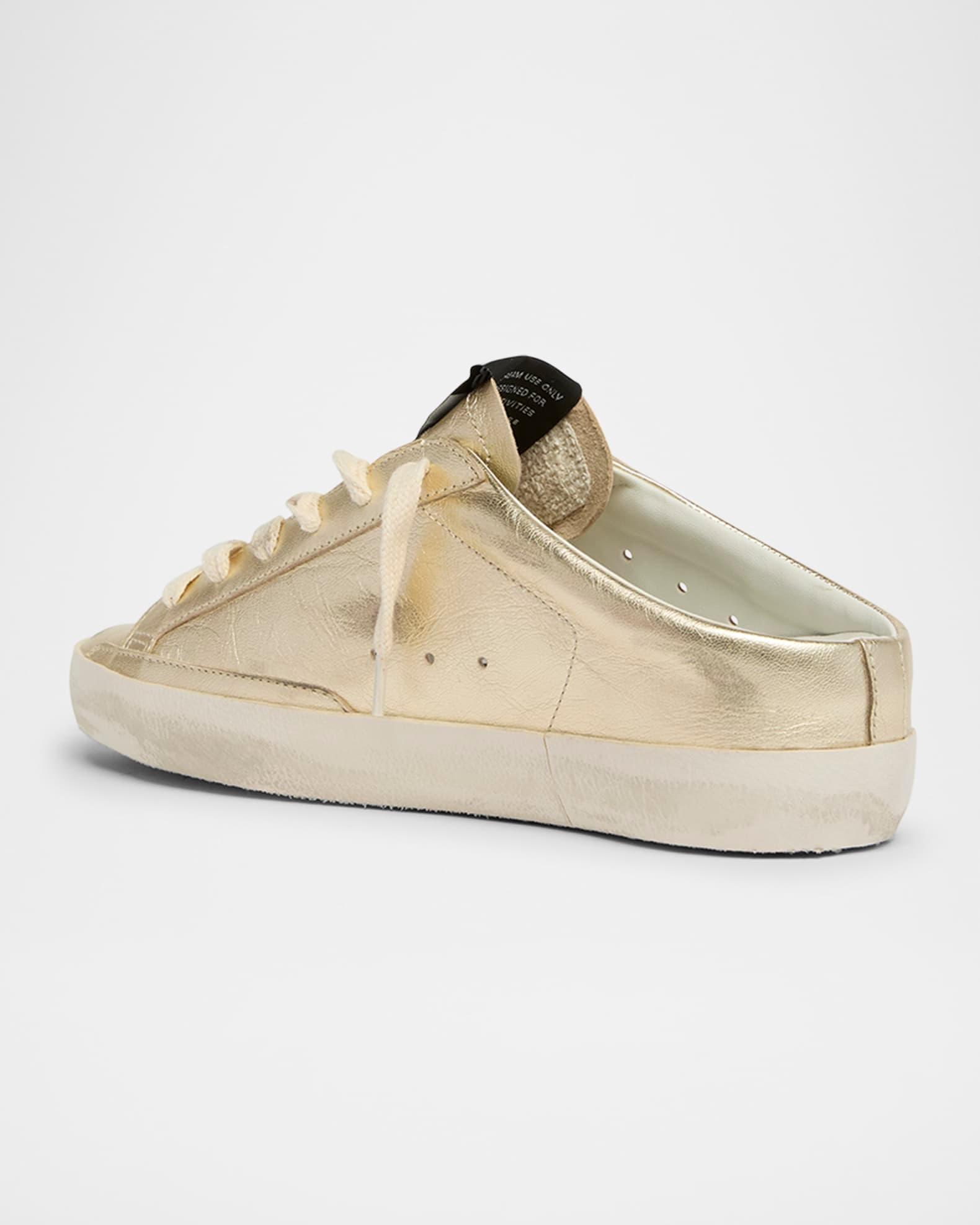 Super Star Sabot Metallic Leather Slide Sneakers Product Image