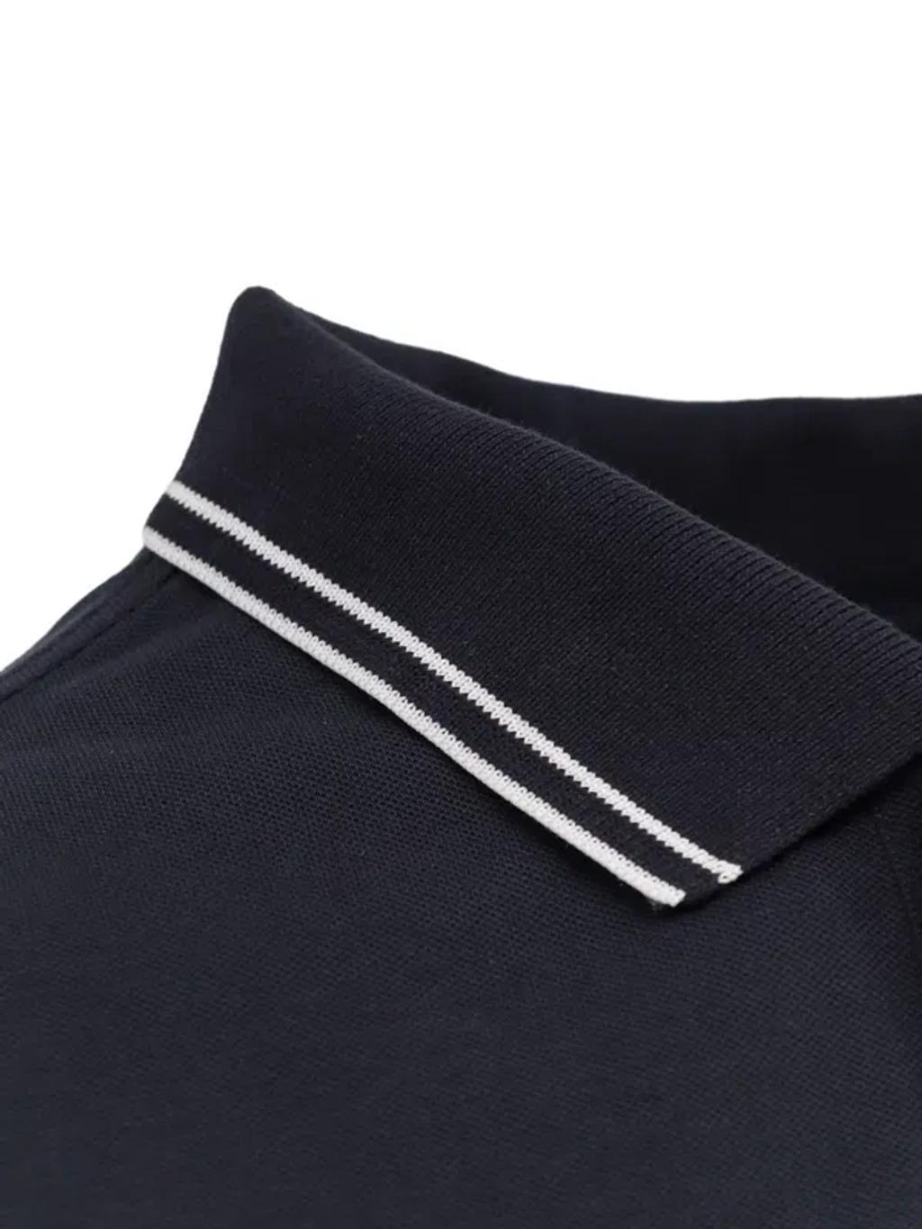STONE ISLAND Mens Black Brand-patch Regular-fit Stretch-cotton Polo Shirt Xl Product Image