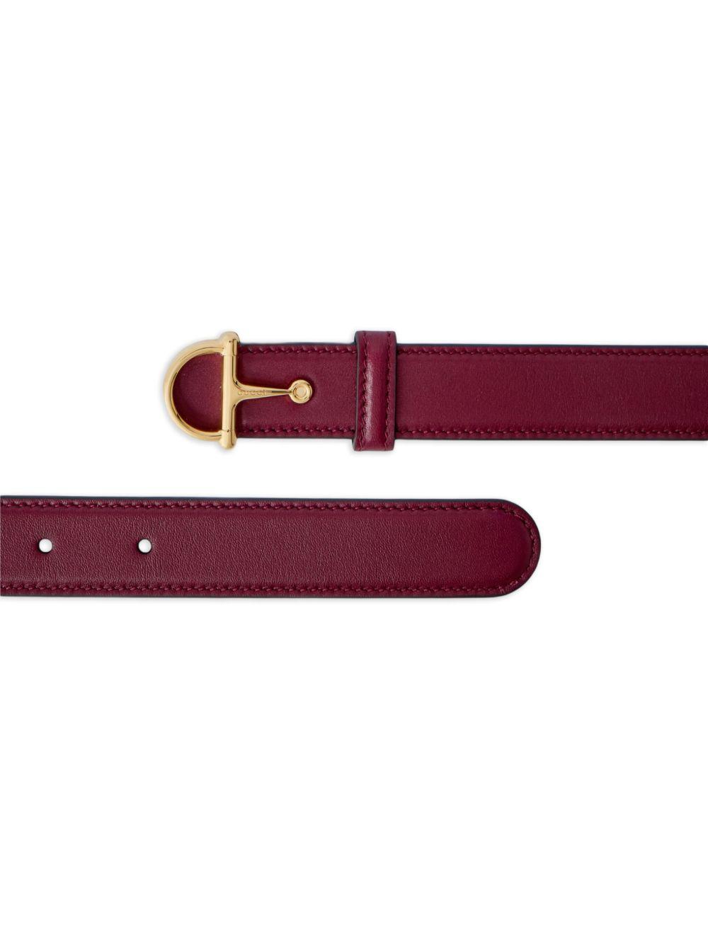 Horsebit leather belt Product Image