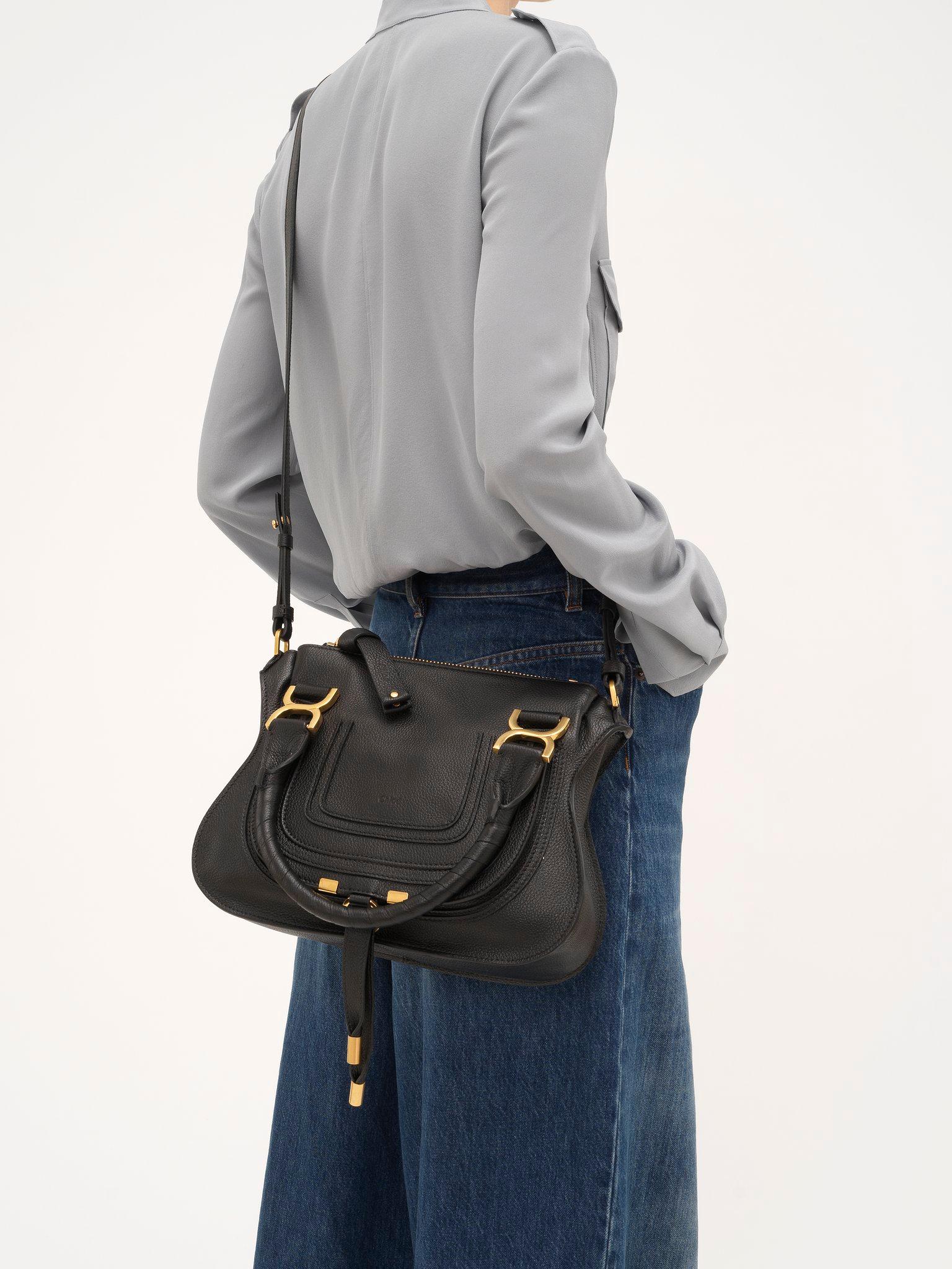 Small Marcie bag in grained leather Product Image