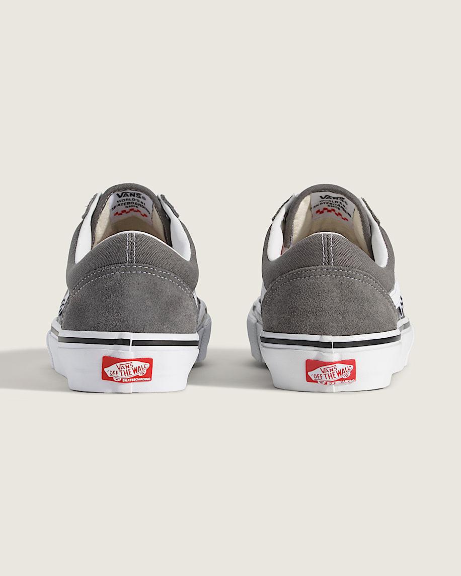Skate Old Skool Shoe in Pewter Grey / White| Vans US Product Image