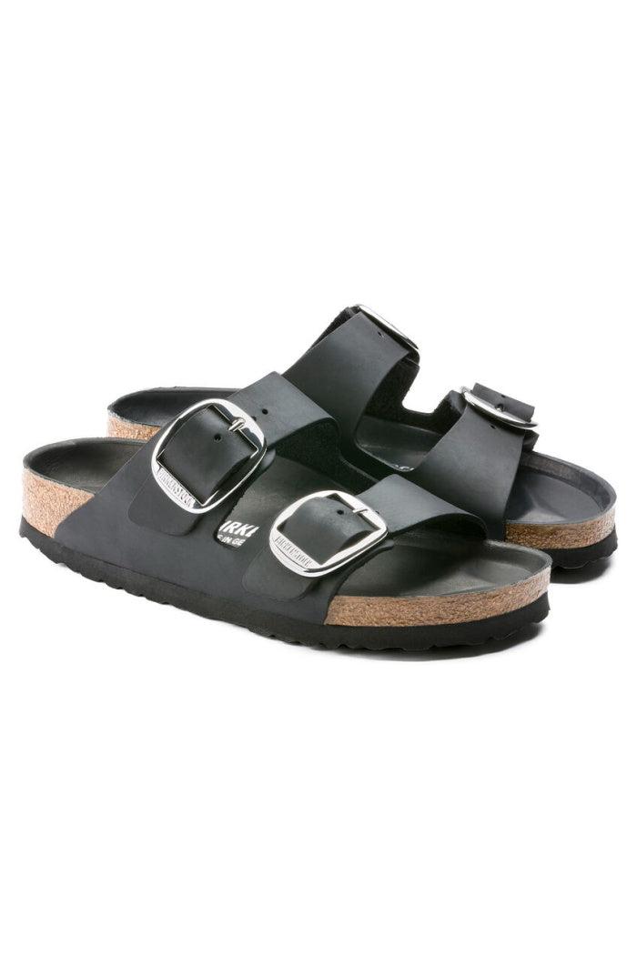 BIRKENSTOCK BIG BUCKLE IN BLACK OILED LEATHER Product Image