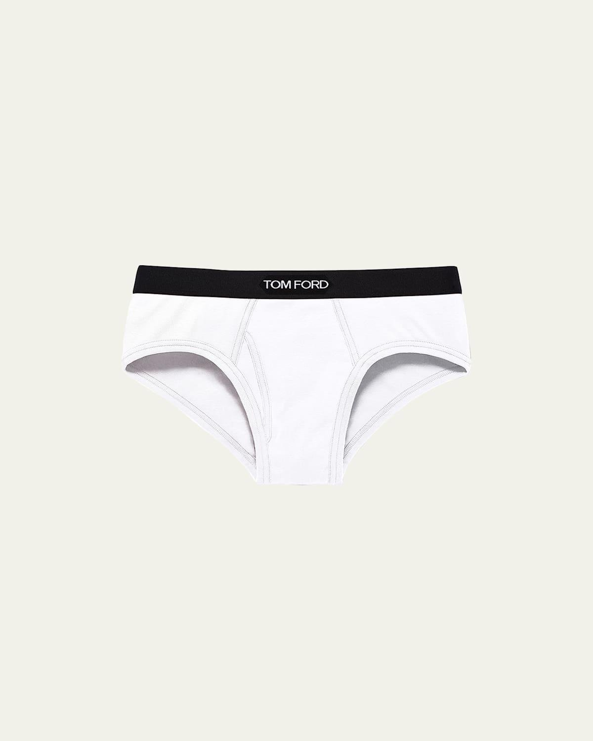 Mens Jacquard Logo Cotton Briefs Product Image