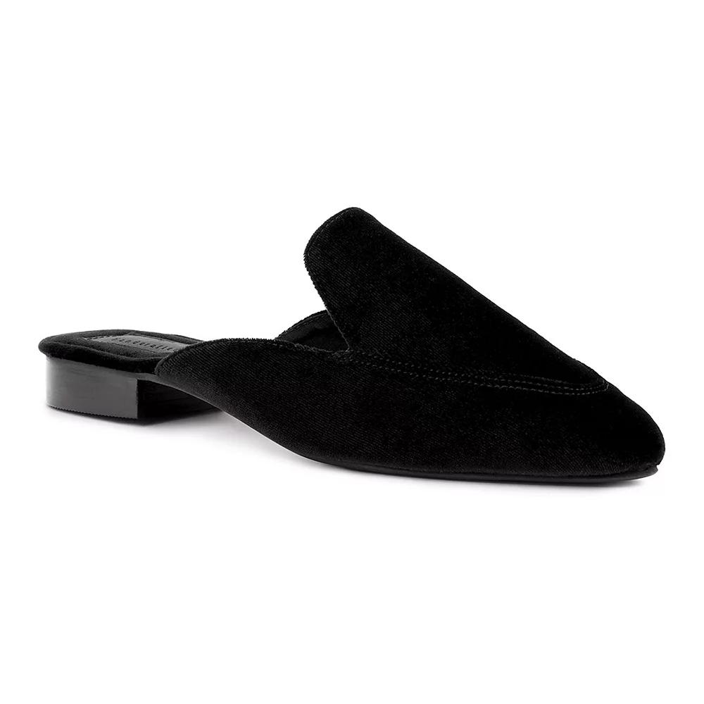 Rag & Co Batiste Women's Velvet Mules, Size: 10, Black Product Image