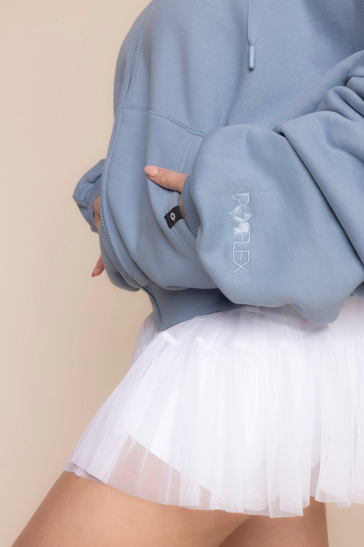 Zip Cloud Hoodie - Blue Storm Product Image