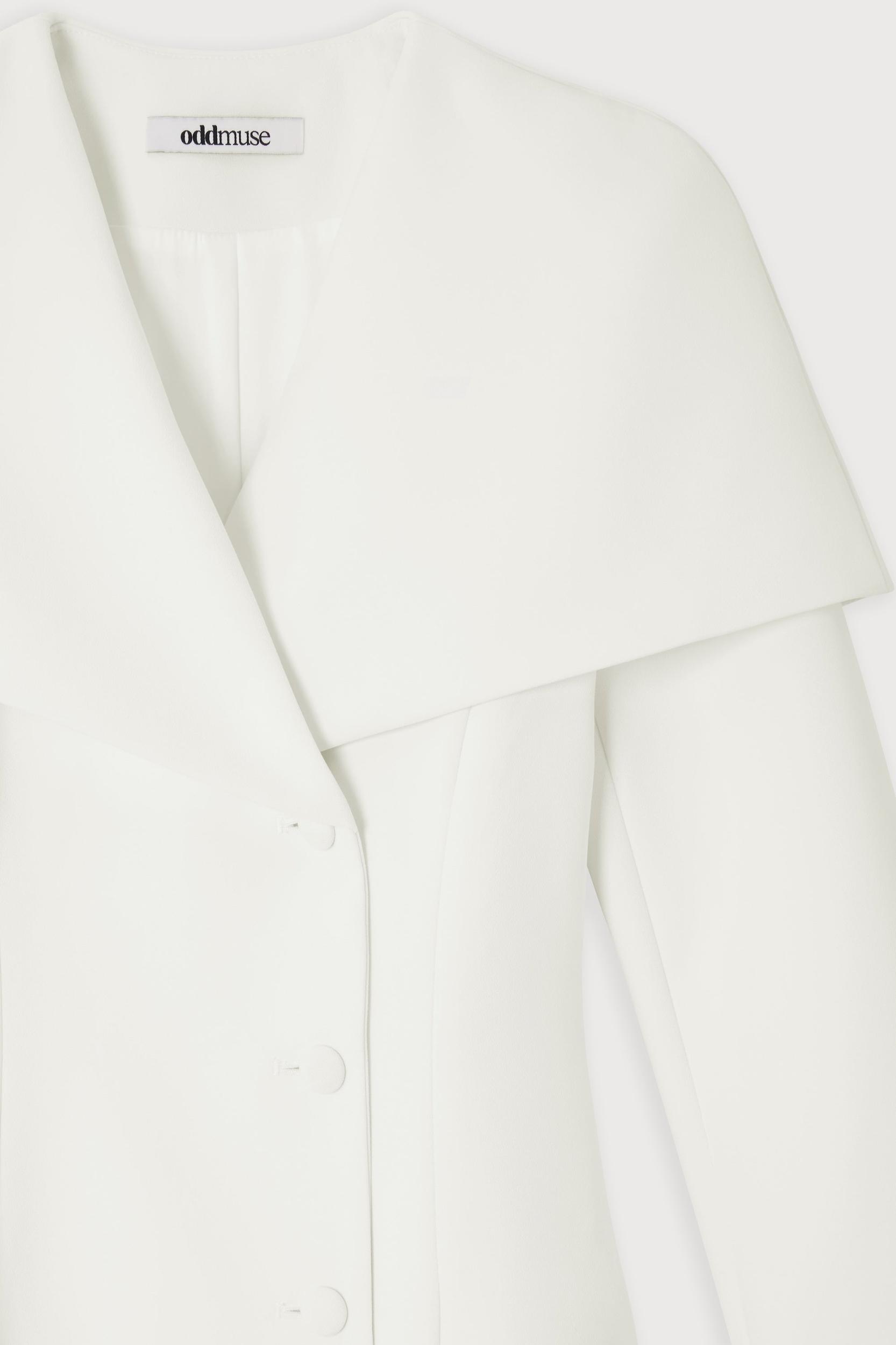 Statement Collar Midi Dress Product Image