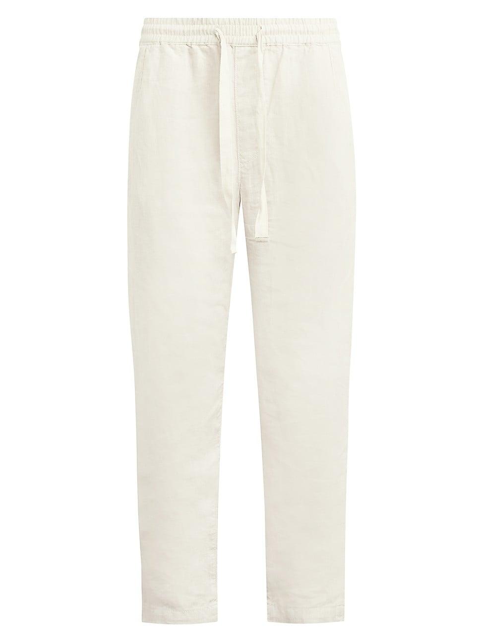 Mens Drawstring Linen Pants Product Image