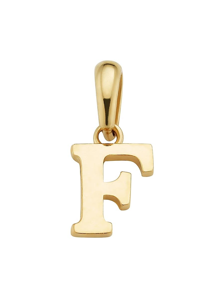Womens 14K Yellow Gold My Letter Initial Pendant Charm Product Image