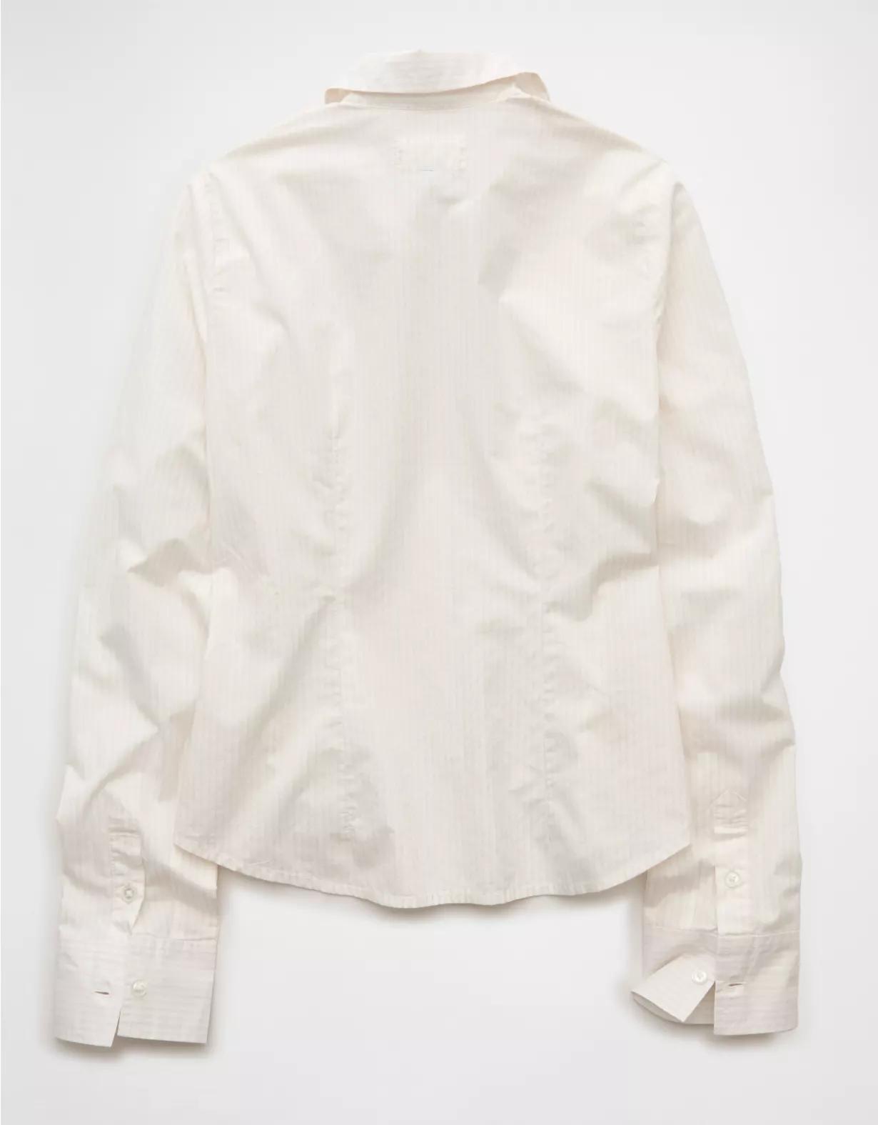 AE Fitted Poplin Button-Up Shirt Product Image