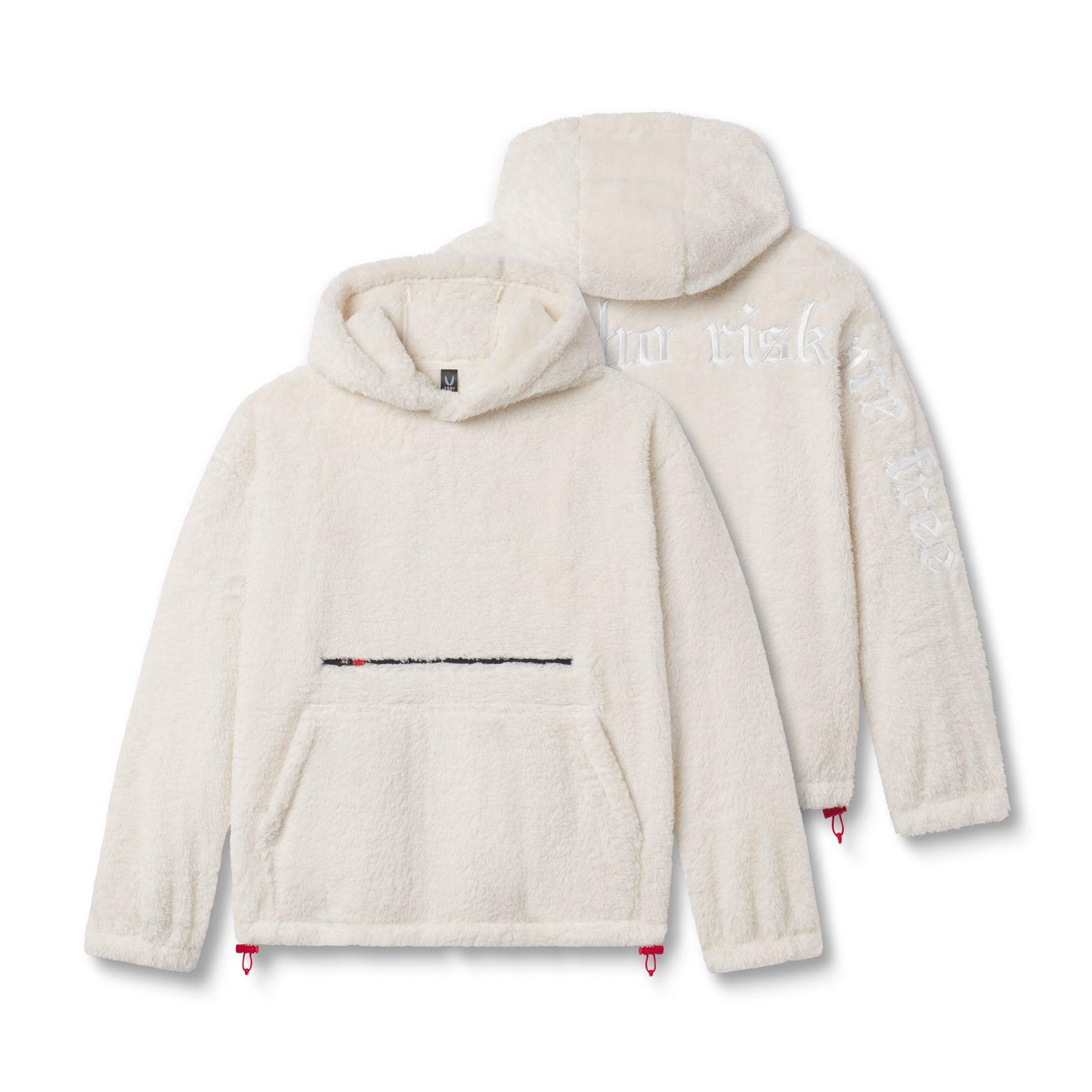0553. Sherpa Recovery Hoodie - Ivory Cream/White Product Image
