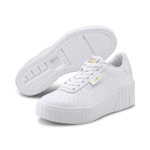 PUMA Cali Wedge Women's Sneakers in White Product Image