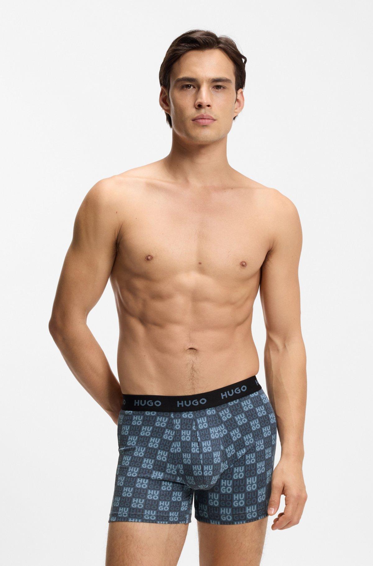 Three-pack of boxer briefs in stretch cotton Product Image