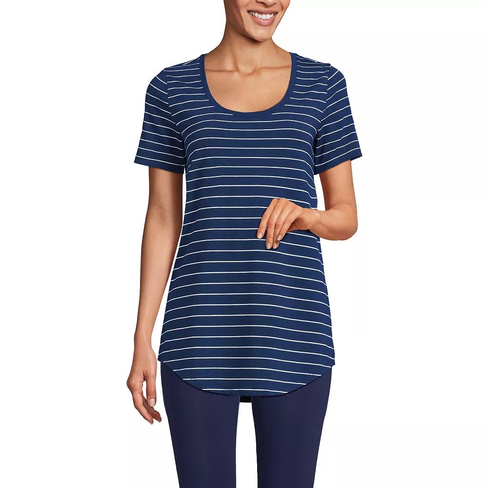 Women’s Lands' End Short Sleeve Tunic T-Shirt, Women's,  Product Image