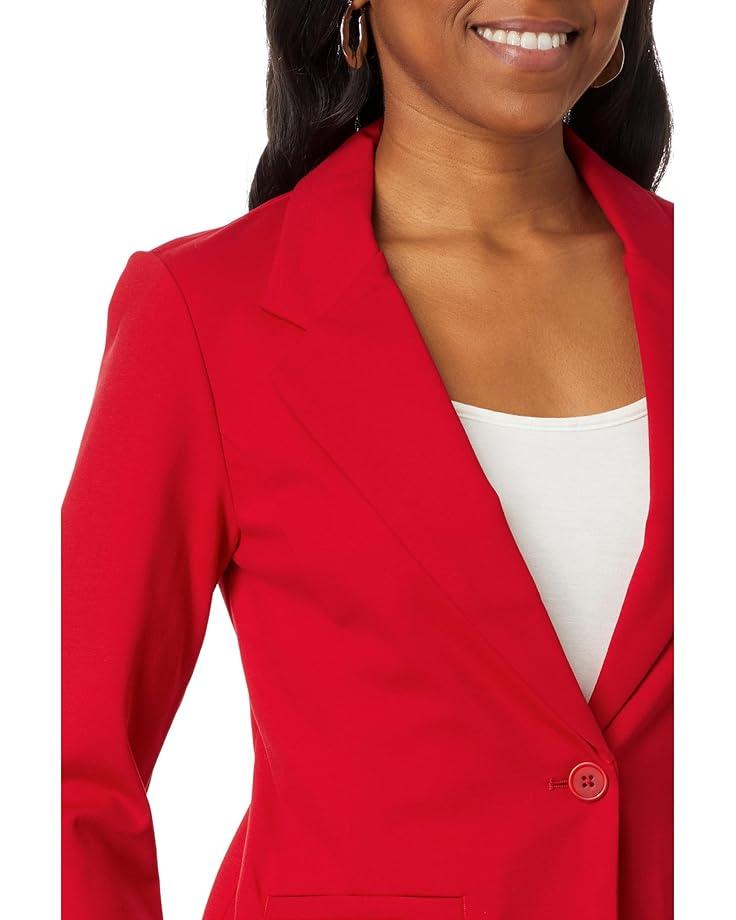 Fitted Blazer With Ruched Sleeves Product Image