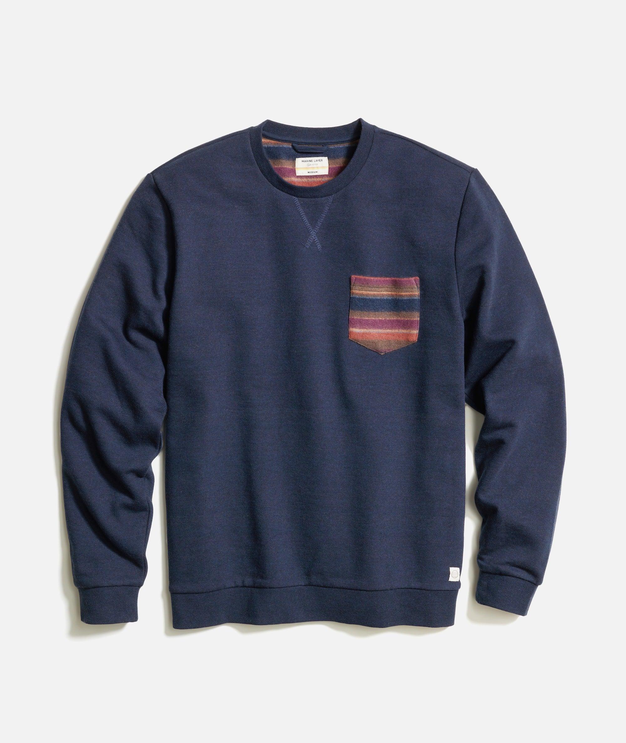 Signature Fleece Pocket Crewneck Product Image