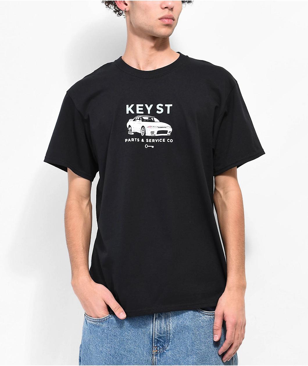 Key Street Parts & Services Black T-Shirt Product Image