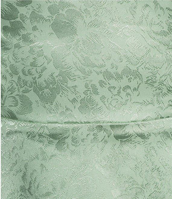 B. Darlin Satin Lace-Up Back Fit & Flare Dress Product Image