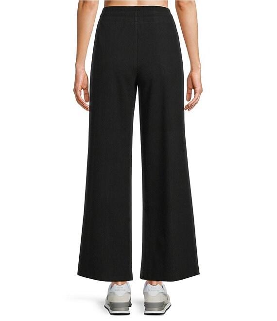 Kinesis Velour Knit Elastic Waist Wide Leg Coordinating Pants Product Image