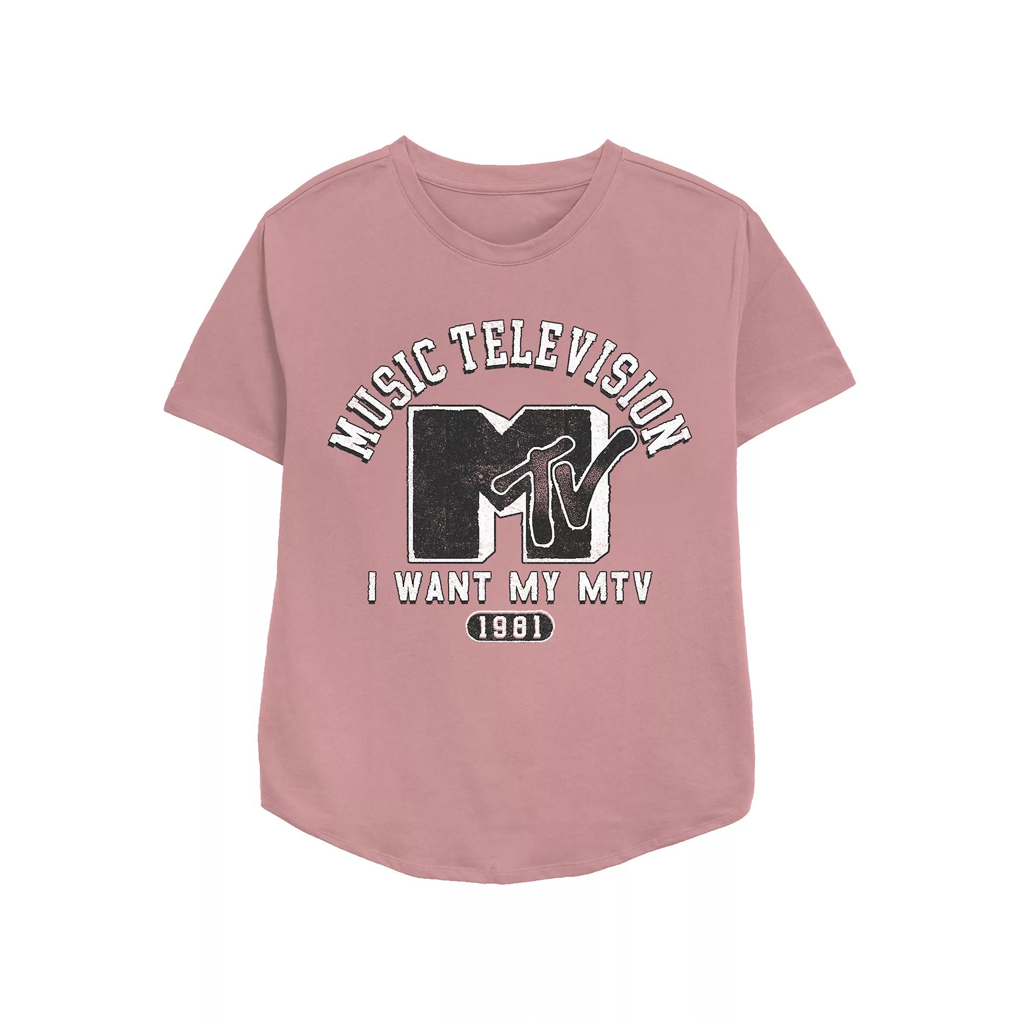 Women's MTV Music College Redux Relaxed Fit Graphic Tee, Girl's,  Product Image